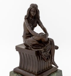 After D.H. Chiparus Cleopatra Patinated Bronze