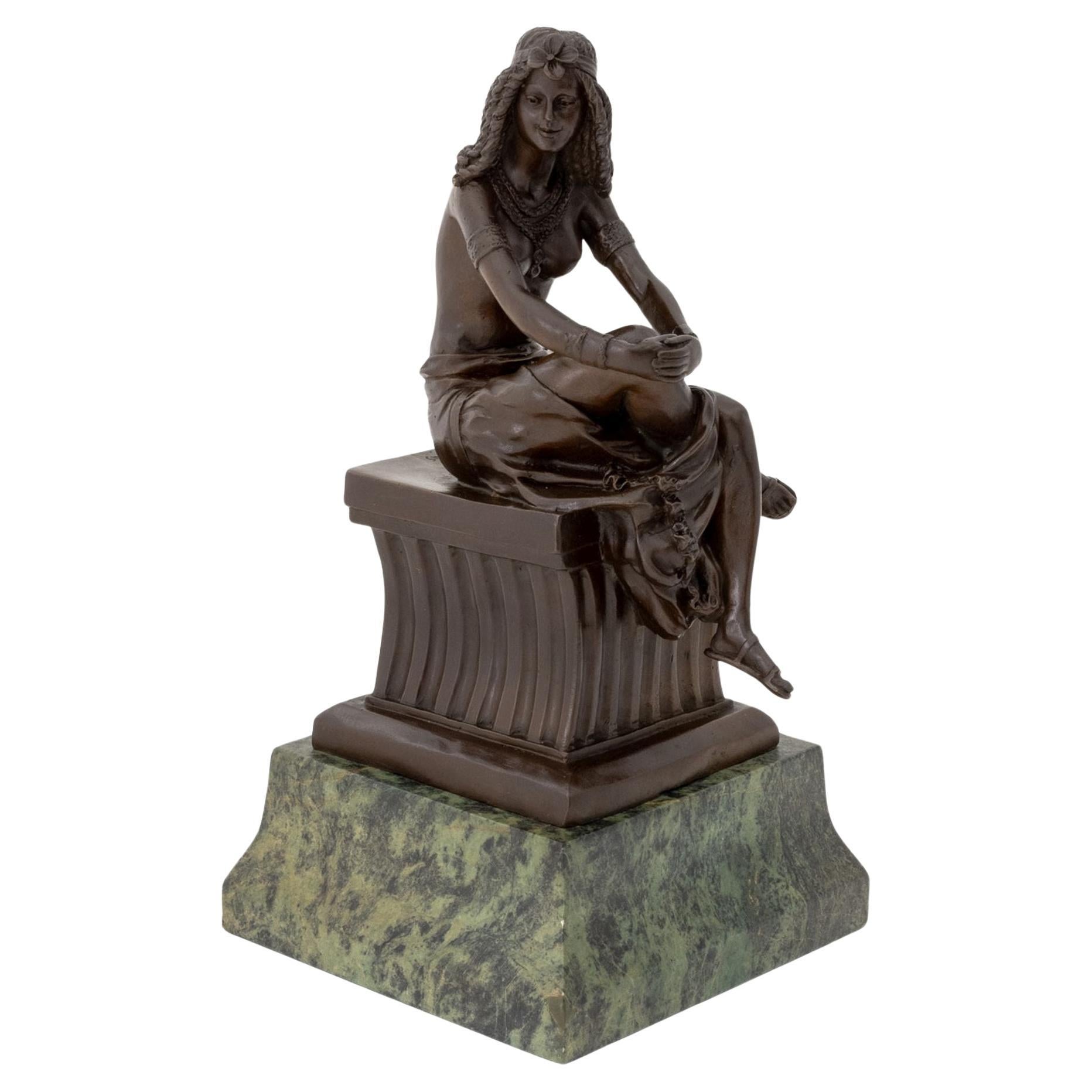 After D.H. Chiparus Cleopatra Patinated Bronze Sculpture