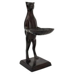 Después de Diego Giacometti Escultura de latón Gato Mayordomo