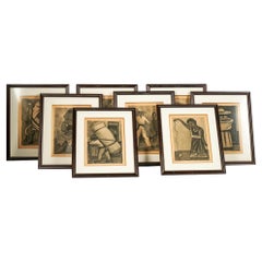 After Diego Rivera: 8 Framed Prints