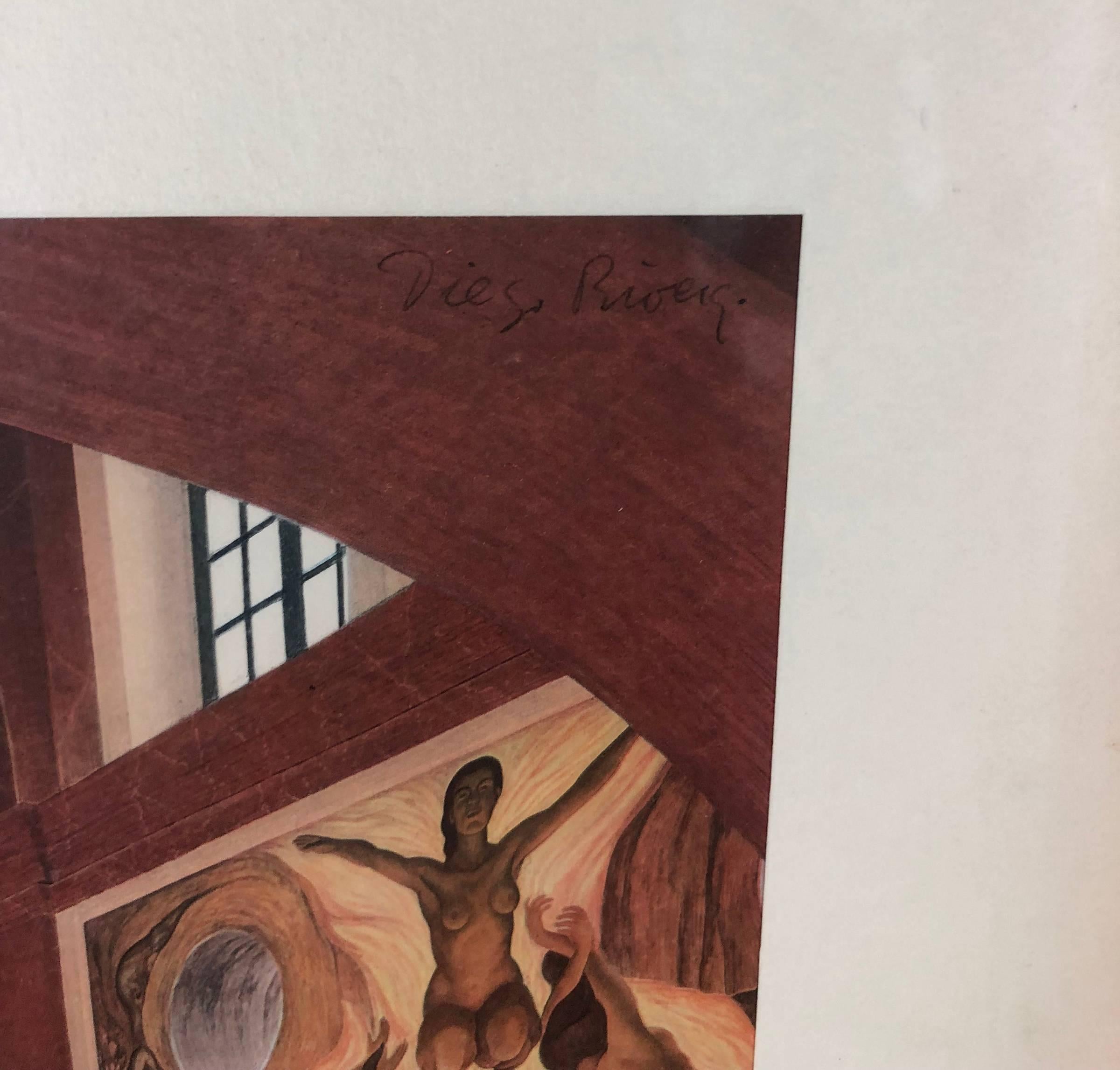 Chapel, Bauernhofschule, Chapingo (Moderne), Print, von (after) Diego Rivera