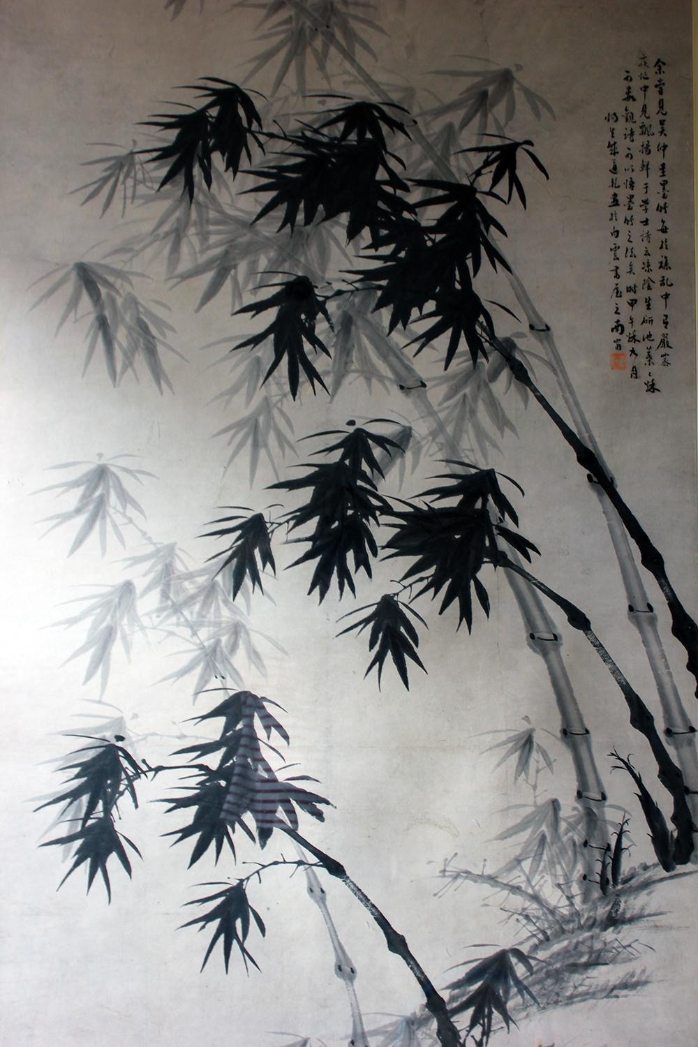 After 董其昌 Dong Qichang, Very Large Chinese Ink Painting of Bamboo, circa 1920-40 8