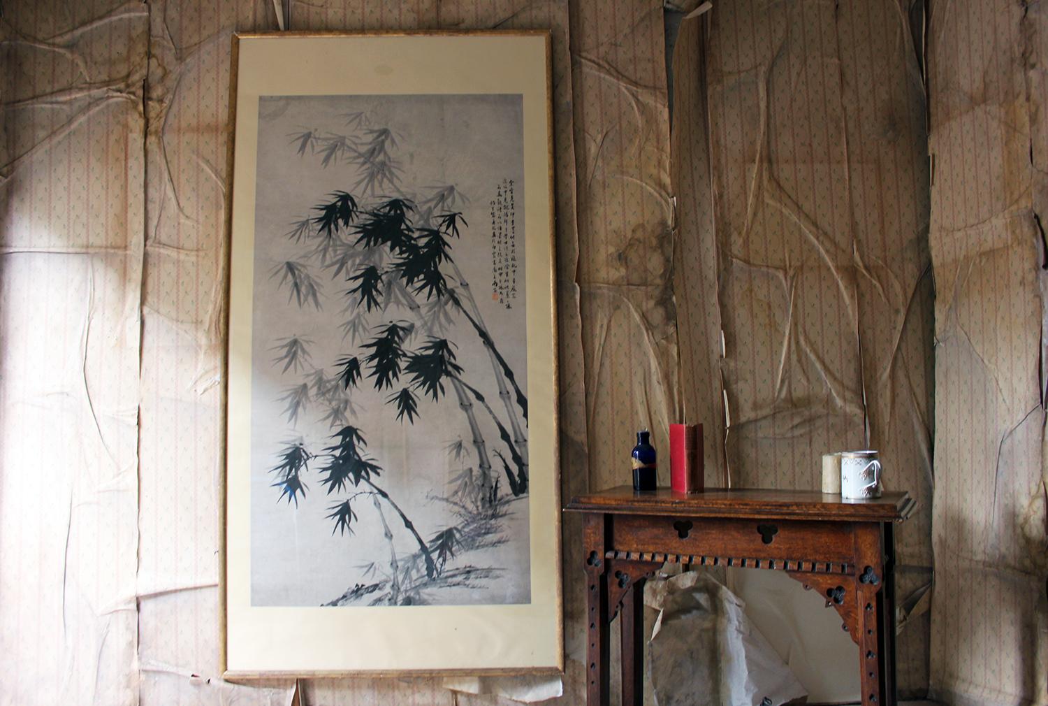After 董其昌 Dong Qichang, Very Large Chinese Ink Painting of Bamboo, circa 1920-40 13