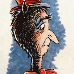 Dr. Seuss, "Il gatto dietro il cappello", giclée in edizione limitata