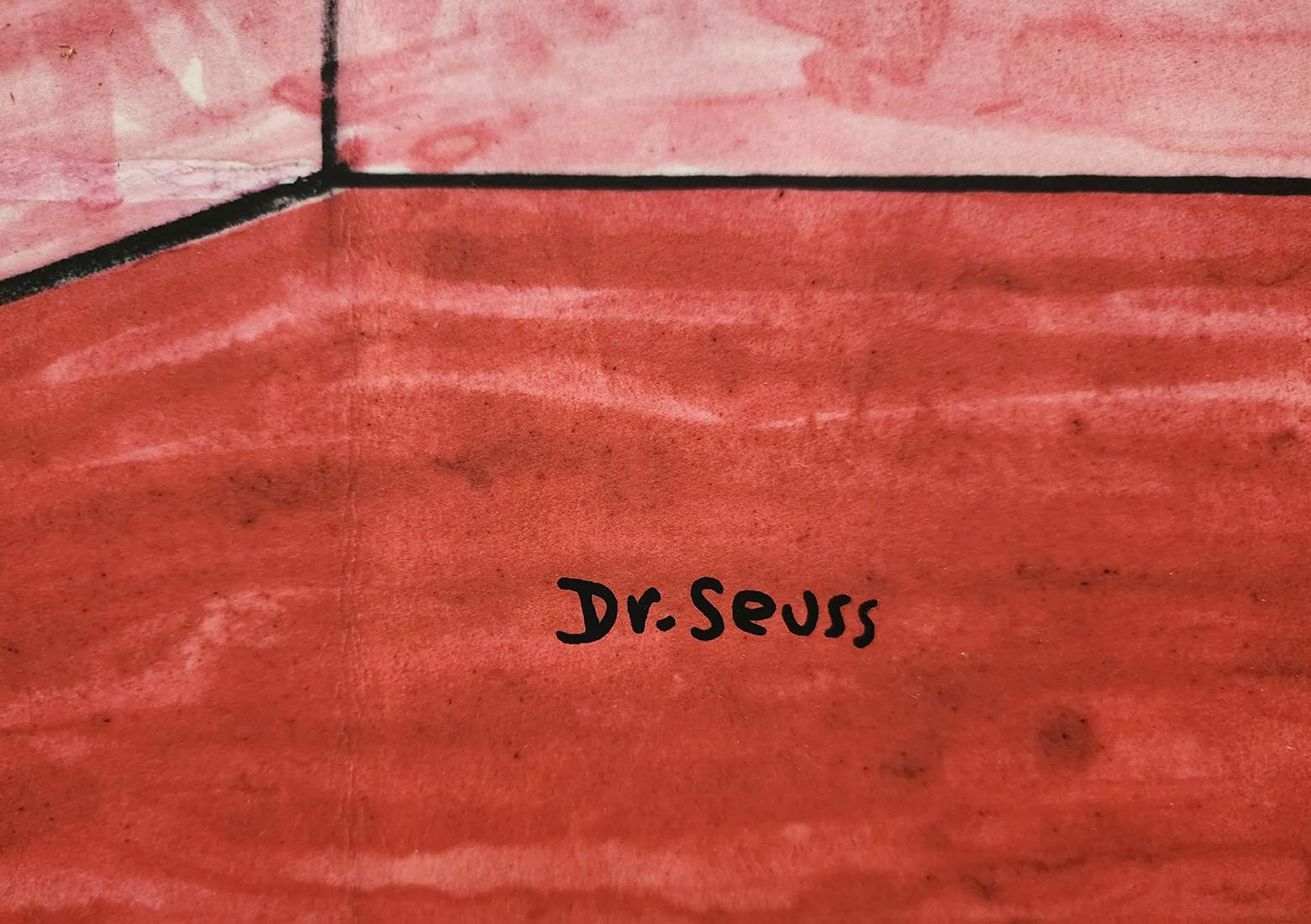 DR. SEUSS 'LE CHAT 60E ANNIVERSAIRE' 2017, SIGNÉ & NUMÉROTÉ, RARE PC SOLD OUT. - Print de (after) Dr. Seuss (Theodore Geisel)
