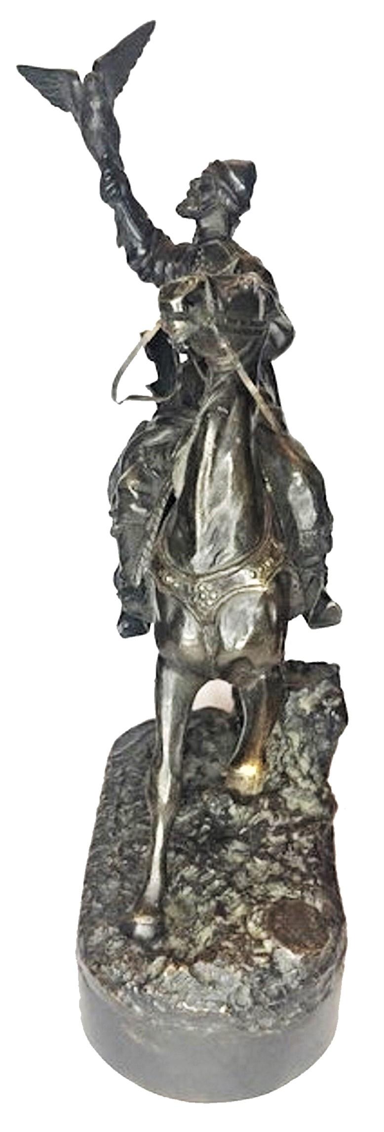 Sculpture: Tsar's Falconer.

Description: Excellent and detailed quality of the composition, very lifelike, finely detailed representation of a Tsar’s falconer, a main personage of every Tsar's grand hunting event.

Designer; Evgeny