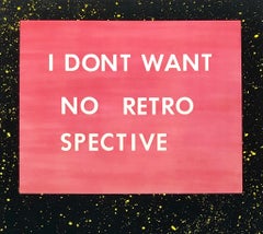 Ed Ruscha Whiney Museum poster 1982 (Ed Ruscha I Don't Want No Retro Spective)