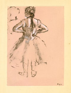 "La Danseuse de dos" pochoir