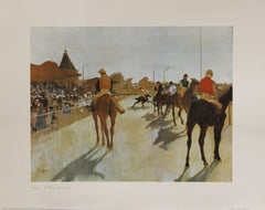 Vintage Le Champ de courses (Paris Jeu De Paume)-Poster. Printed in Italy.