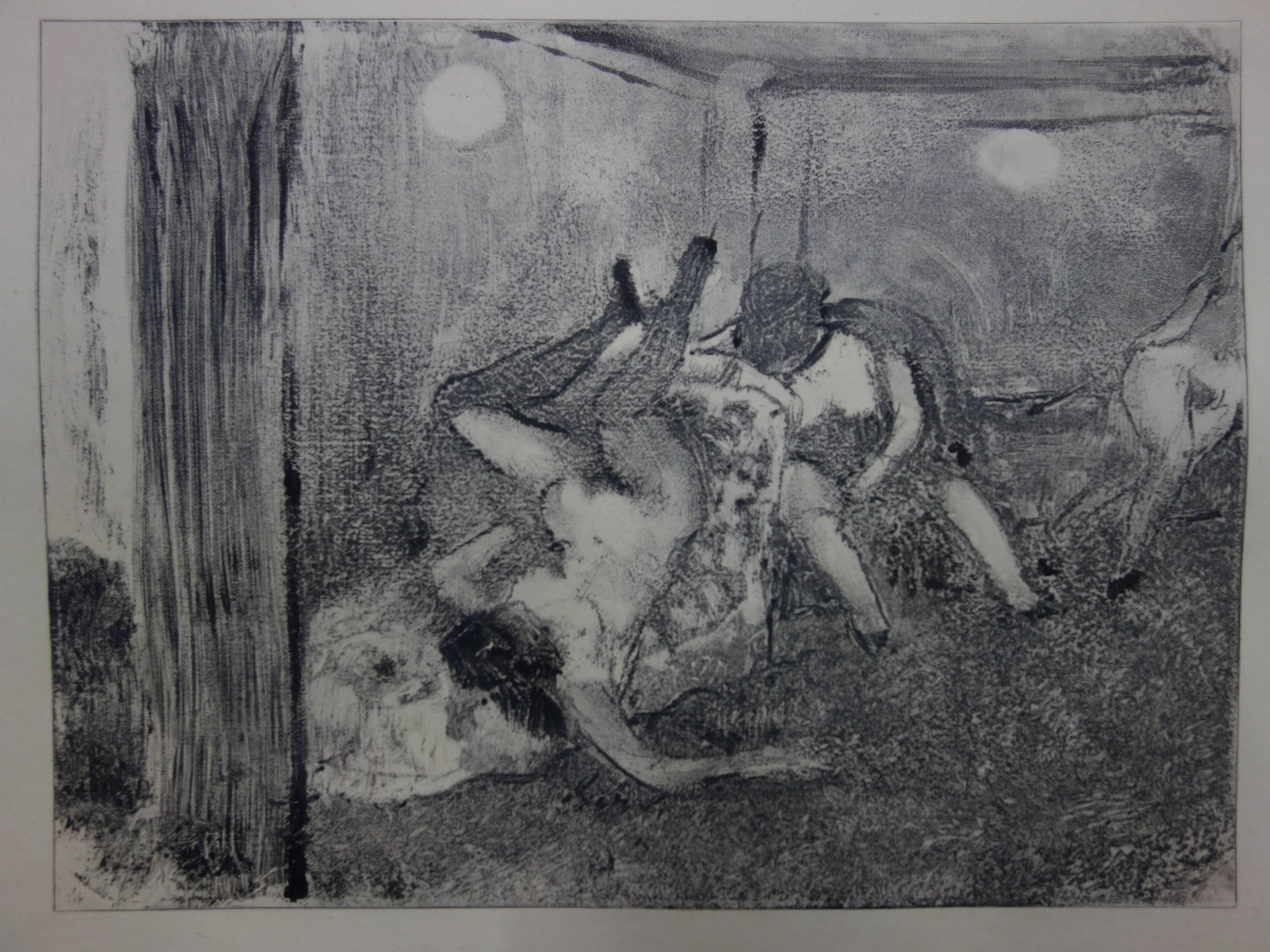 Figurative Print de (after) Edgar Degas - Escena de prostíbulo : Las prostitutas borrachas - Grabado original