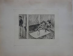 Whorehouse Scene : Champagne Before Love - Etching