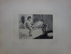 Whorehouse Scene : In the Room with a Miror - Etching