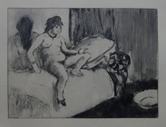 Whorehouse Scene : In the Room with a Miror - Etching