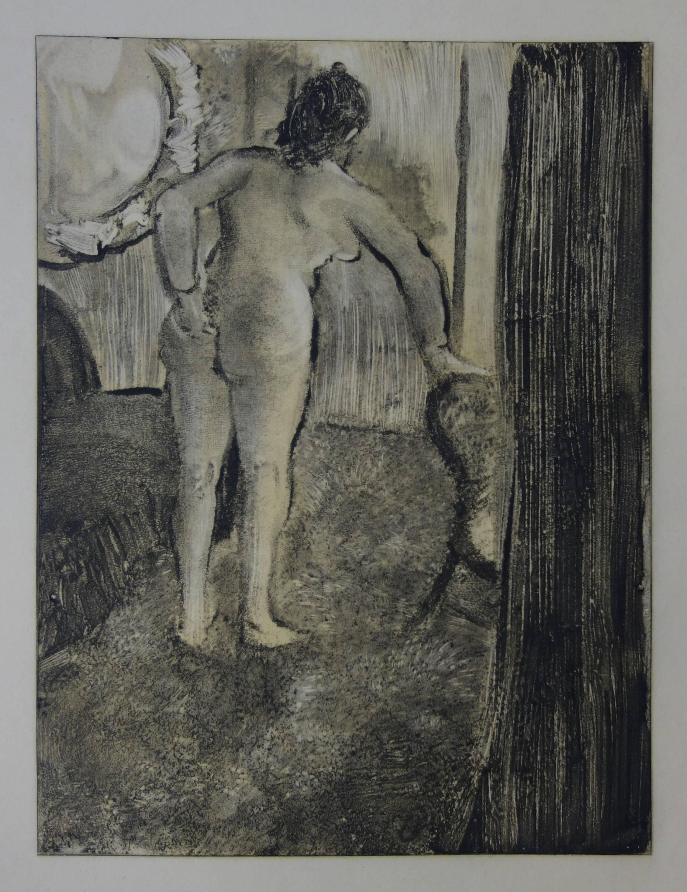 (after) Edgar Degas Figurative Print - Whorehouse Scene : Waking Up After a Long Love Night - Etching