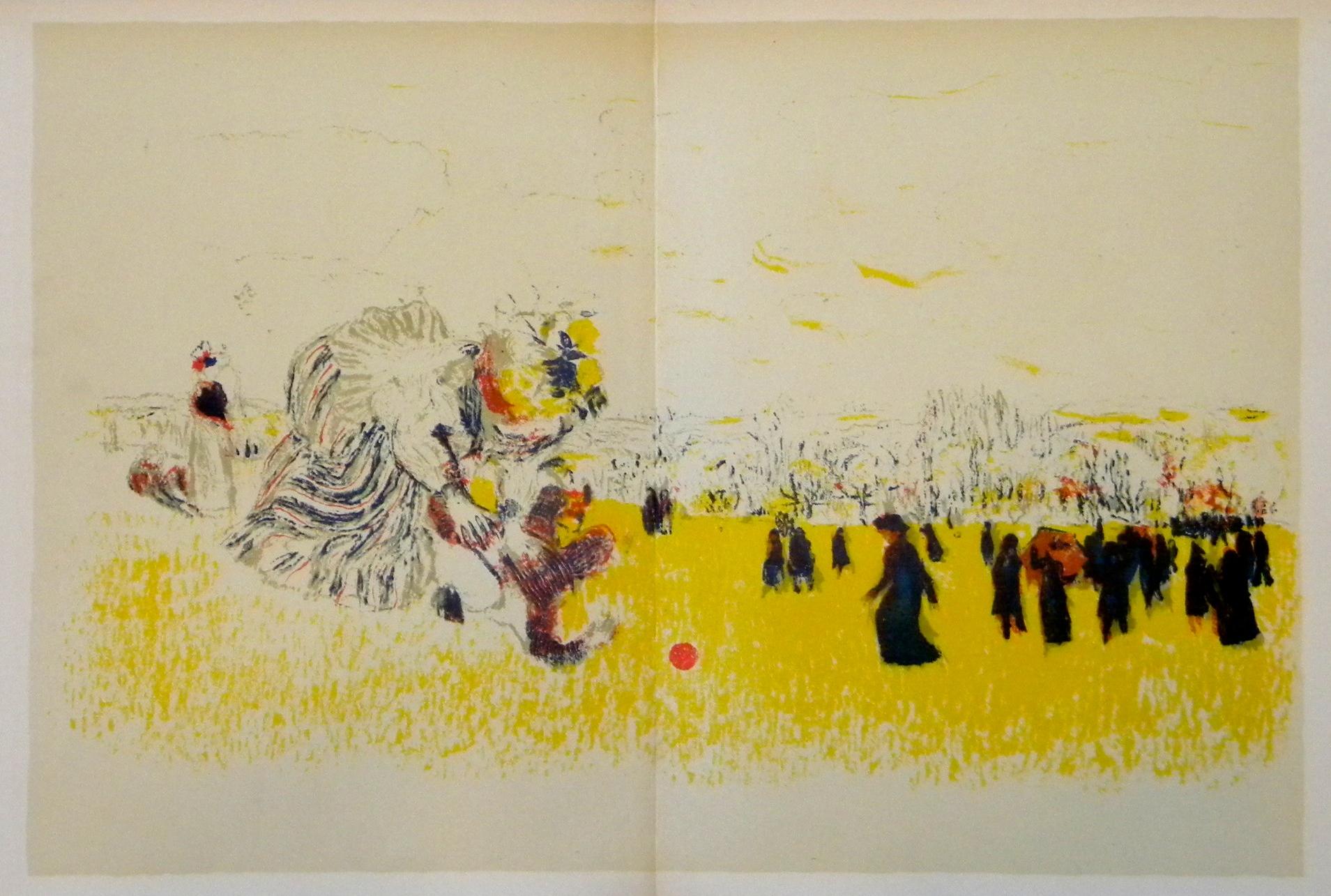 "Jeux d'enfants" lithograph - Print by (after) Edouard Vuillard