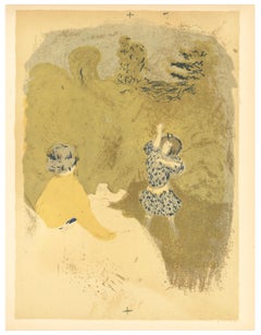 Lithographie „La petite fille au volant“