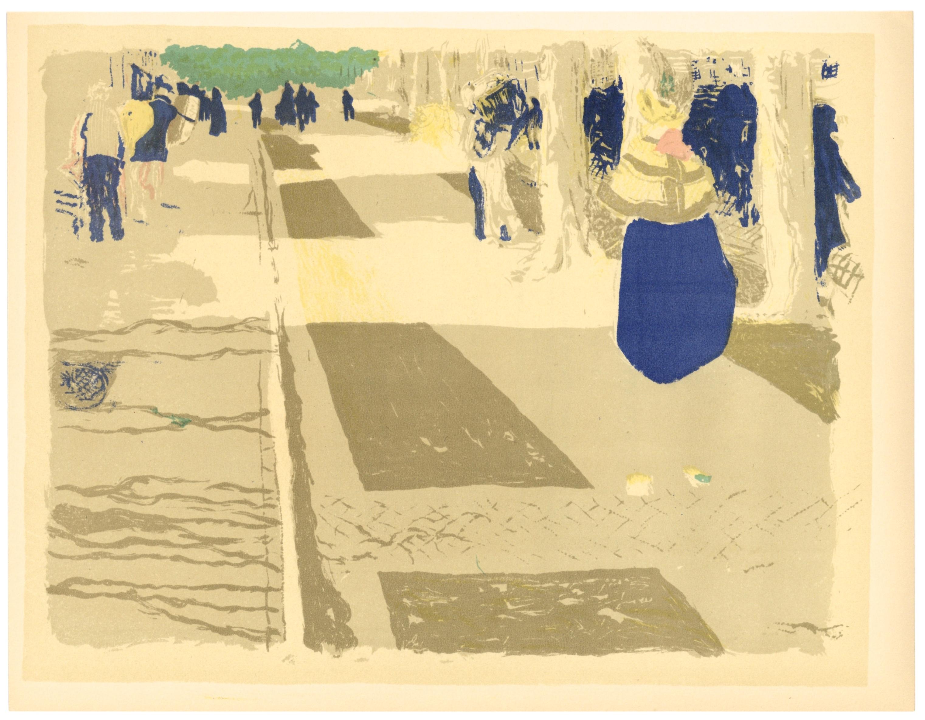 "L'Avenue" lithograph - Print by (after) Edouard Vuillard