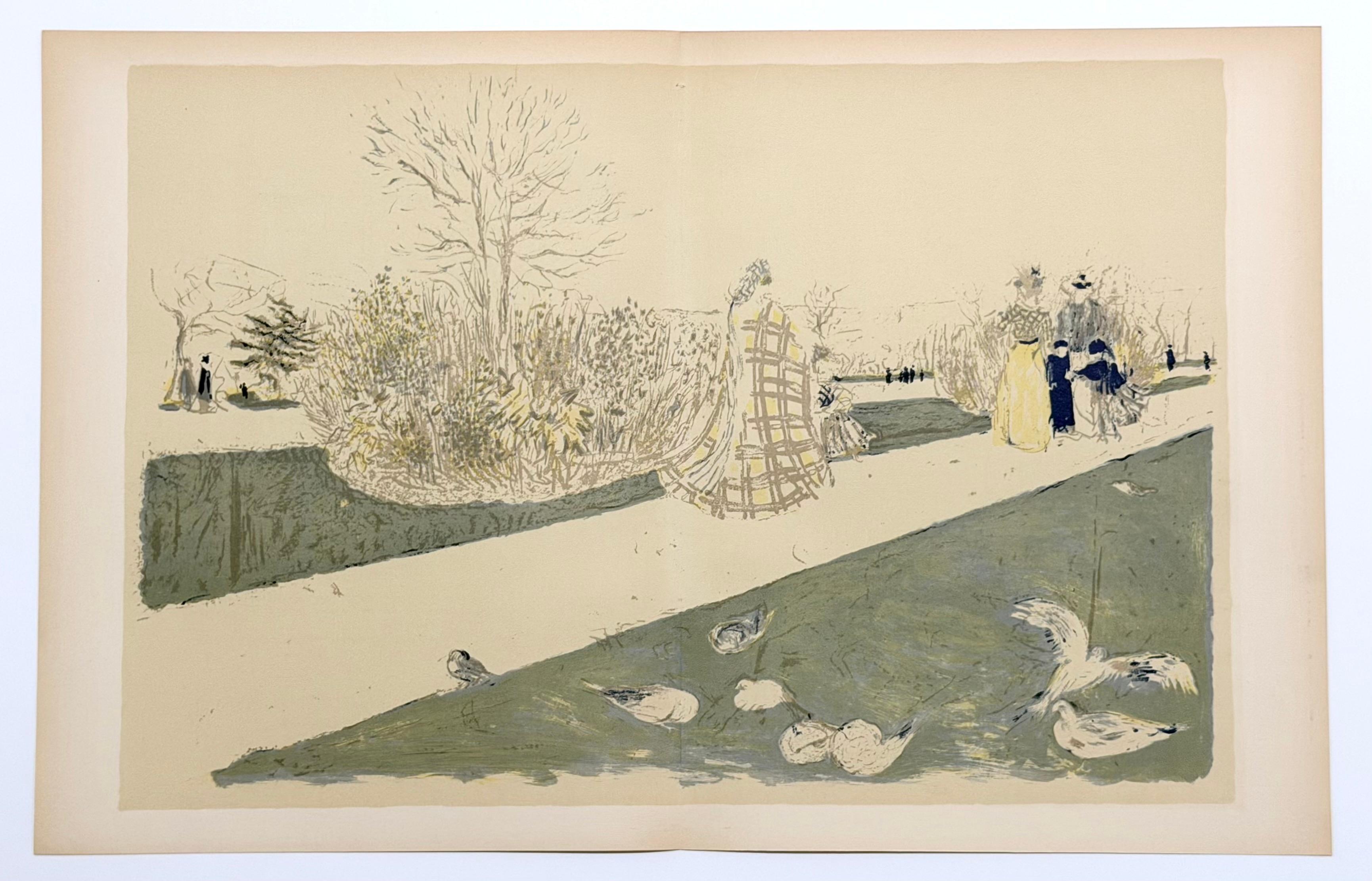 "Le Jardin des Tuileries" lithograph