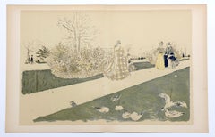 "Le Jardin des Tuileries" lithograph