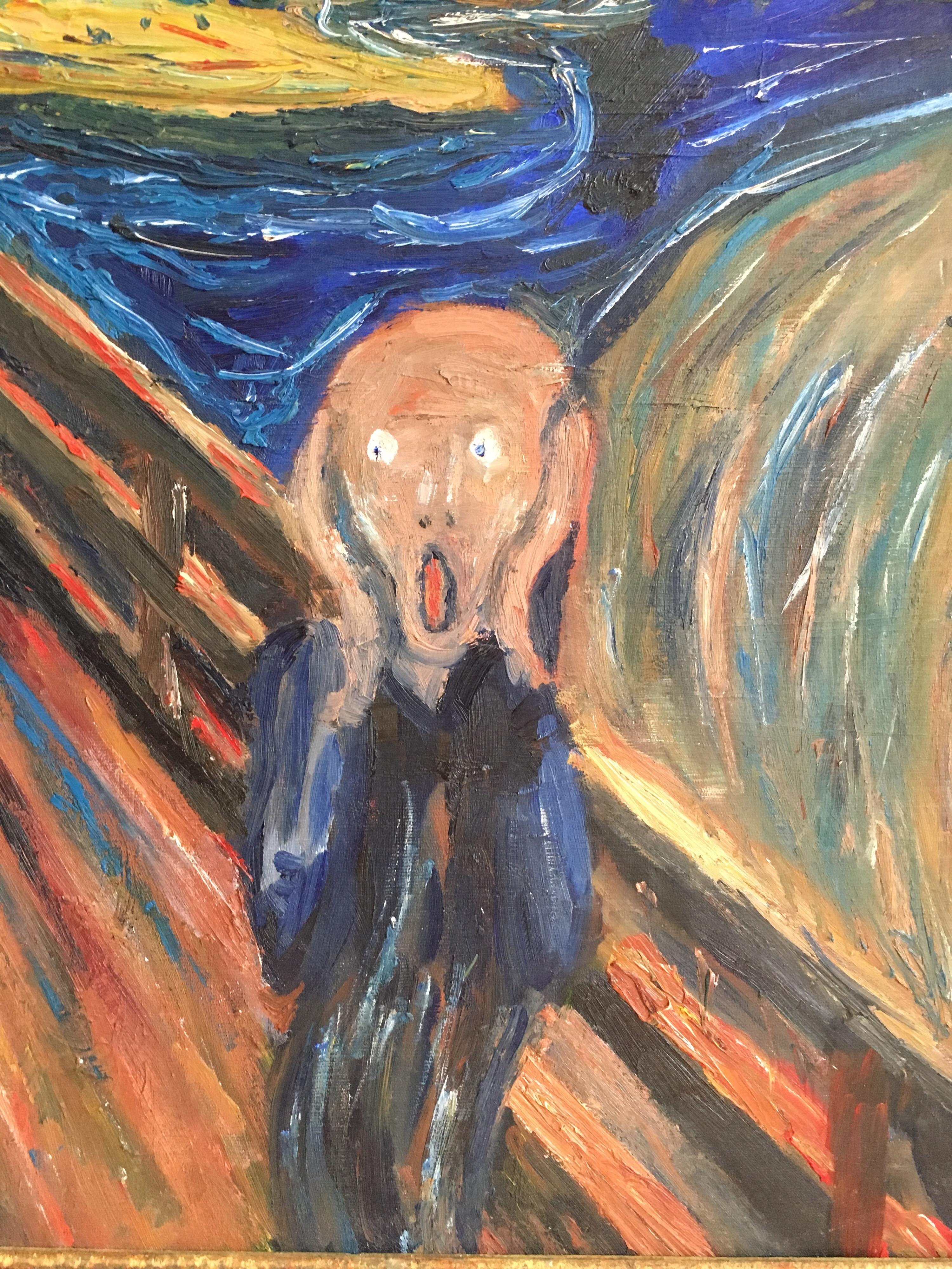 picasso screaming man
