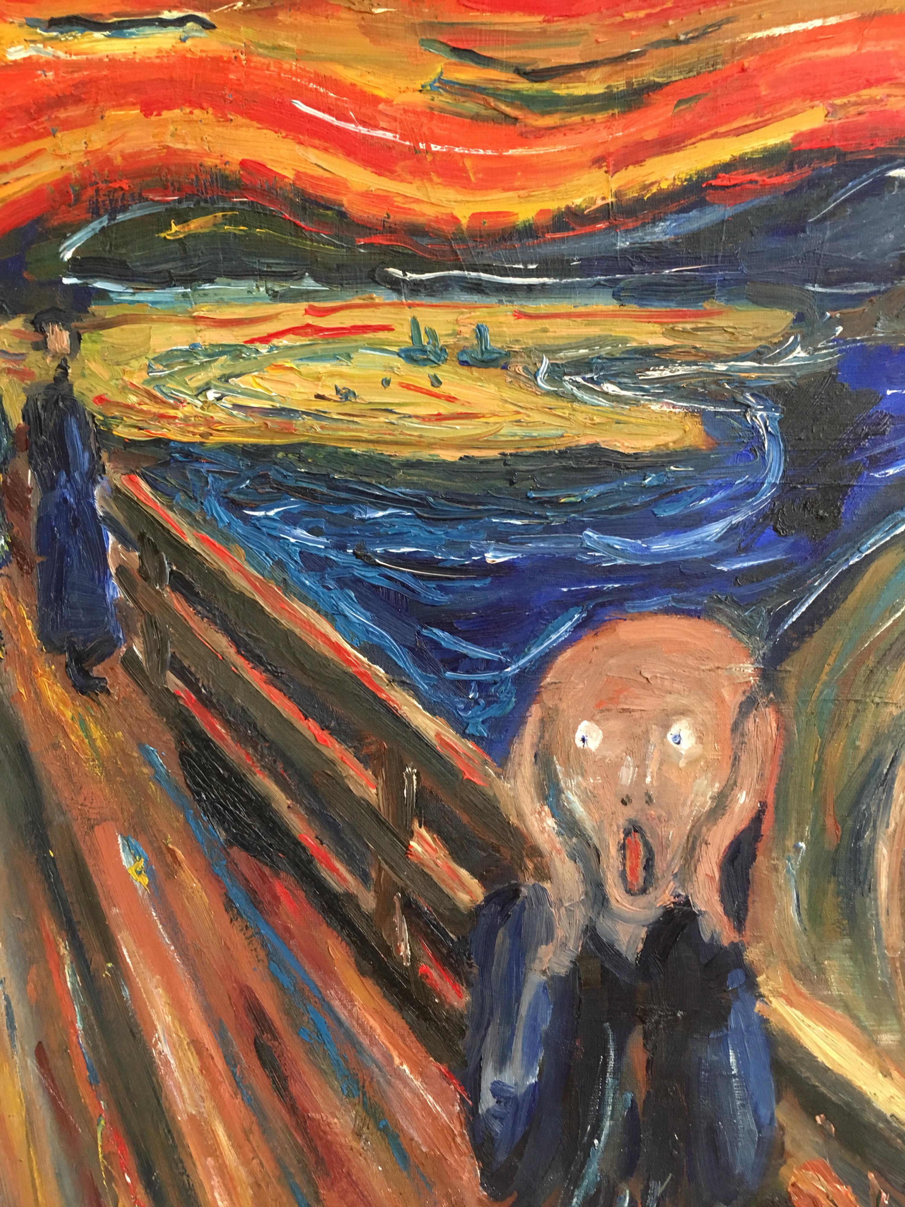 the screaming man painting