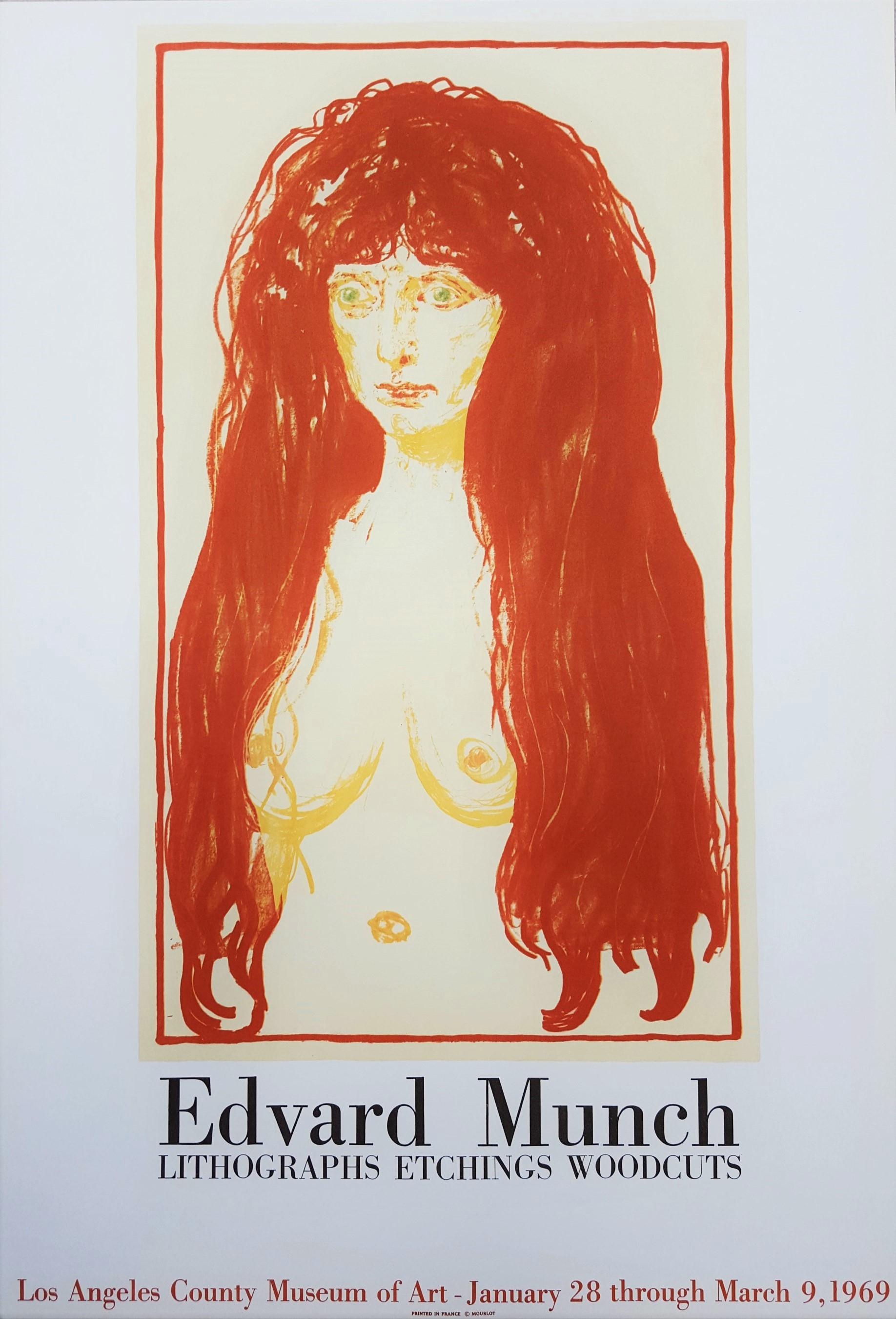 (After) Edvard Munch Nude Print - LACMA (The Sin)