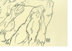 Crouching Male Nude (Self-Portrait) - 2000s - by Egon Schiele - Modern Art
