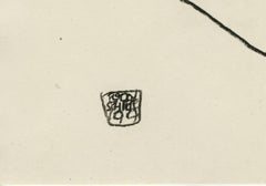 E. Strache, Handzeichnungen folio, "Crouching Female Nude" Collotype plate V