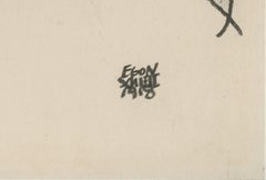 E. Strache, Handzeichnungen folio, "Reclining Female Nude" Collotype plate