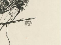 E. Strache, Handzeichnungen folio, "Self-Portrait" Collotype plate