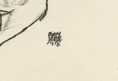 E. Strache, Handzeichnungen folio, "Standing Female Nude" Collotype plate