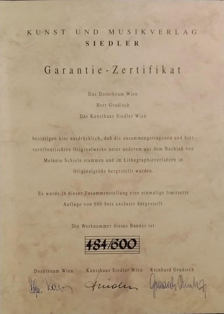 Edith Schiele mit Hund Lord - Original Lithographie nach Egon Schiele (Beige), Abstract Print, von (after) Egon Schiele