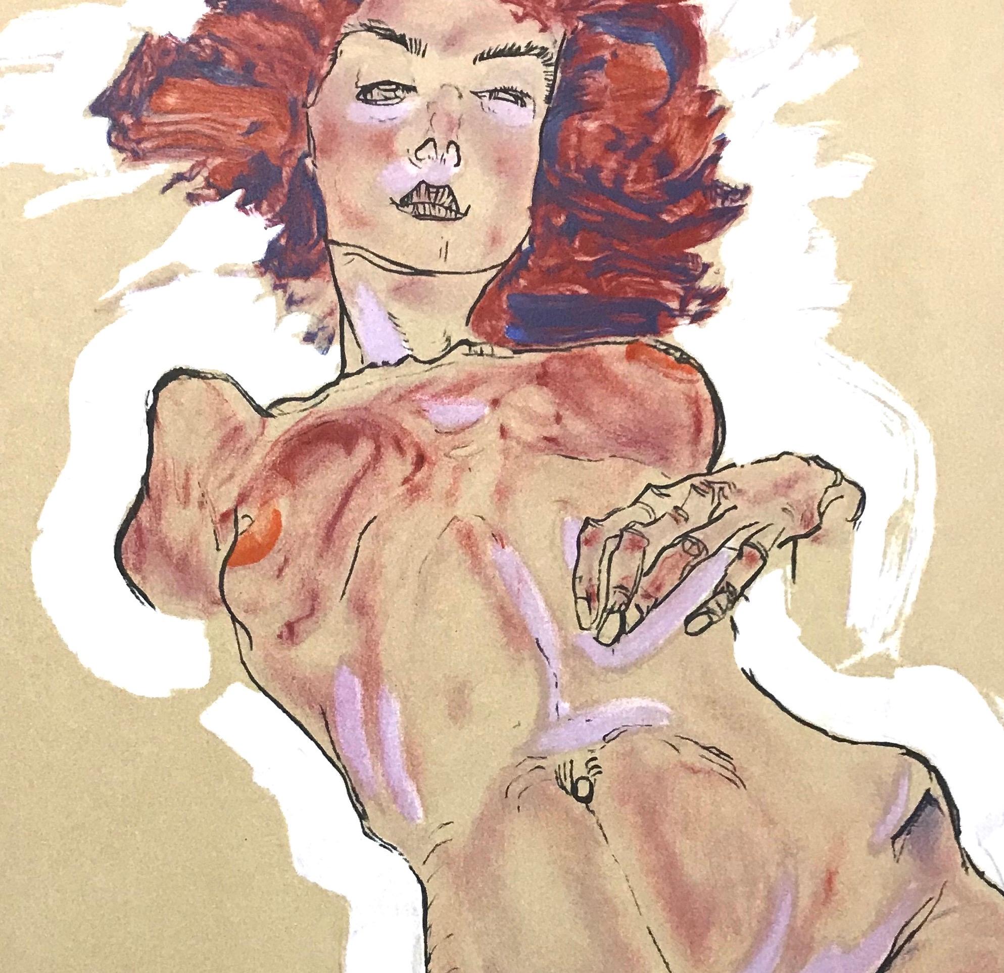 Female Nude - 2000s - Lithograph - Modern Art - Print by (after) Egon Schiele