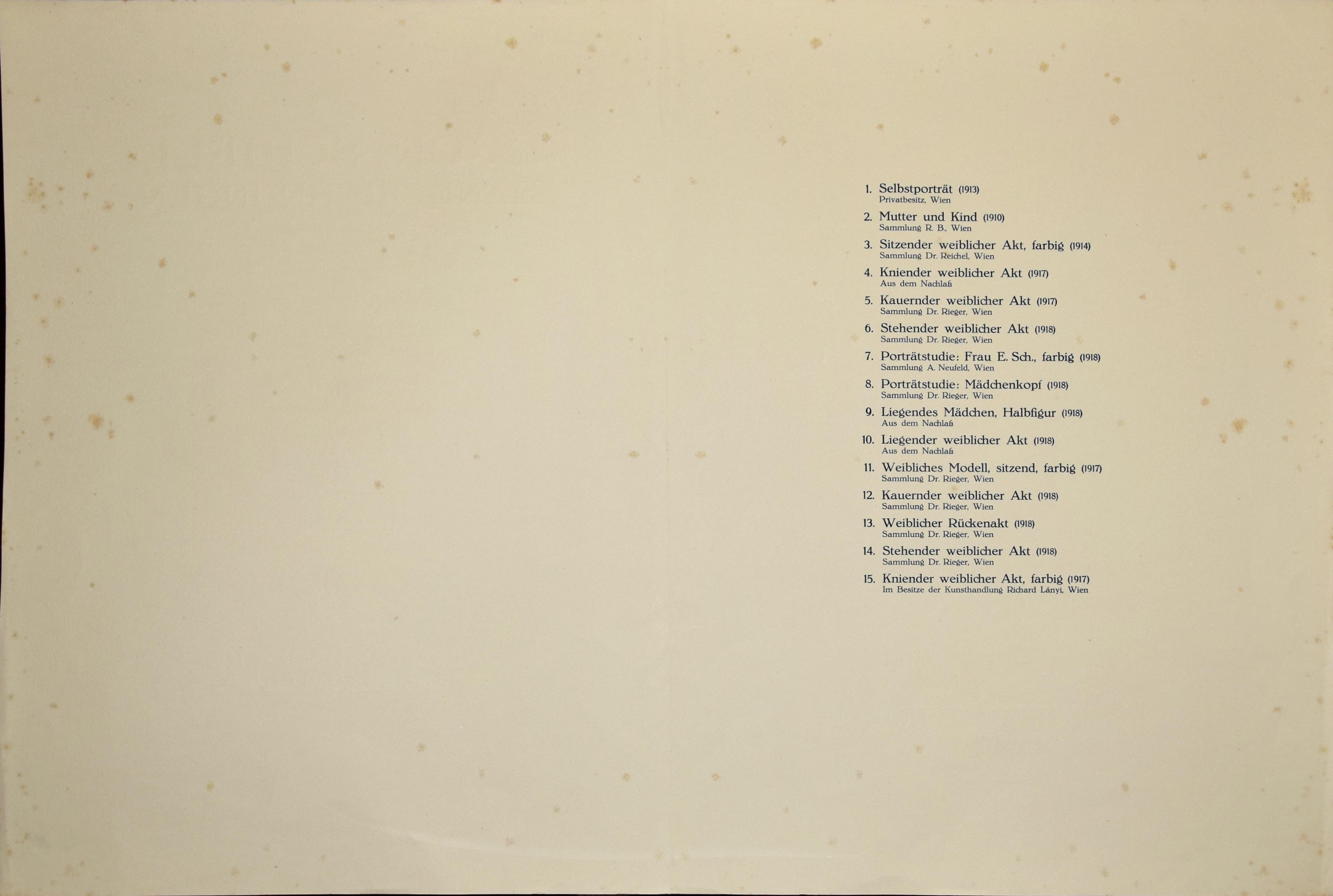 Femme nue -  Impression Collotype d'après Egon Schiele- 1920 - Blanc Nude Print par (after) Egon Schiele