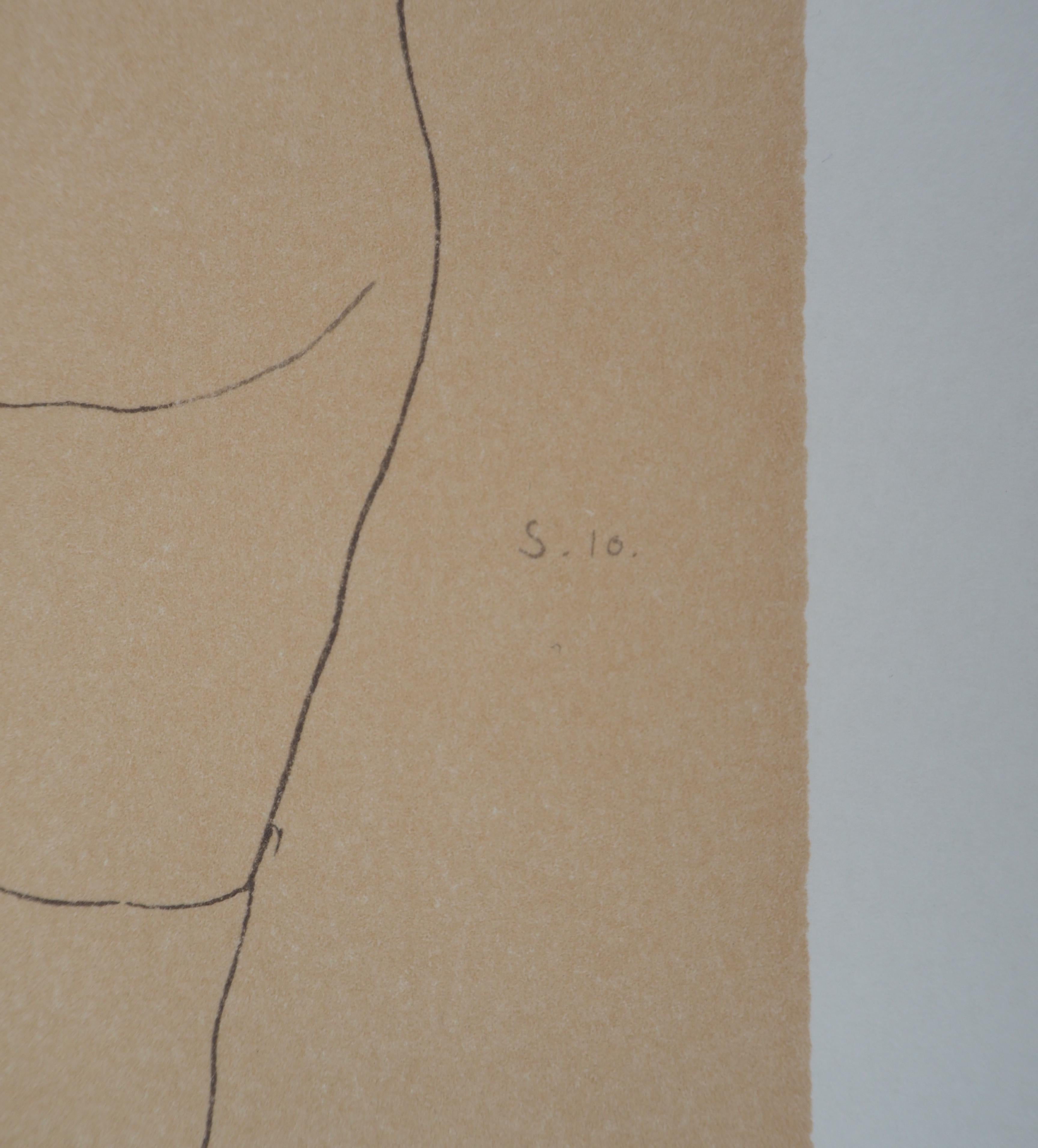 In the Miror - Lithograph (Kallir #D737) - Modern Print by (after) Egon Schiele