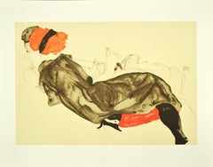 Reclining Couple - Original Lithograph After Egon Schiele