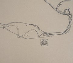 Reclining Nude, Left Leg Raised - Lithograph (Kallir #1531)