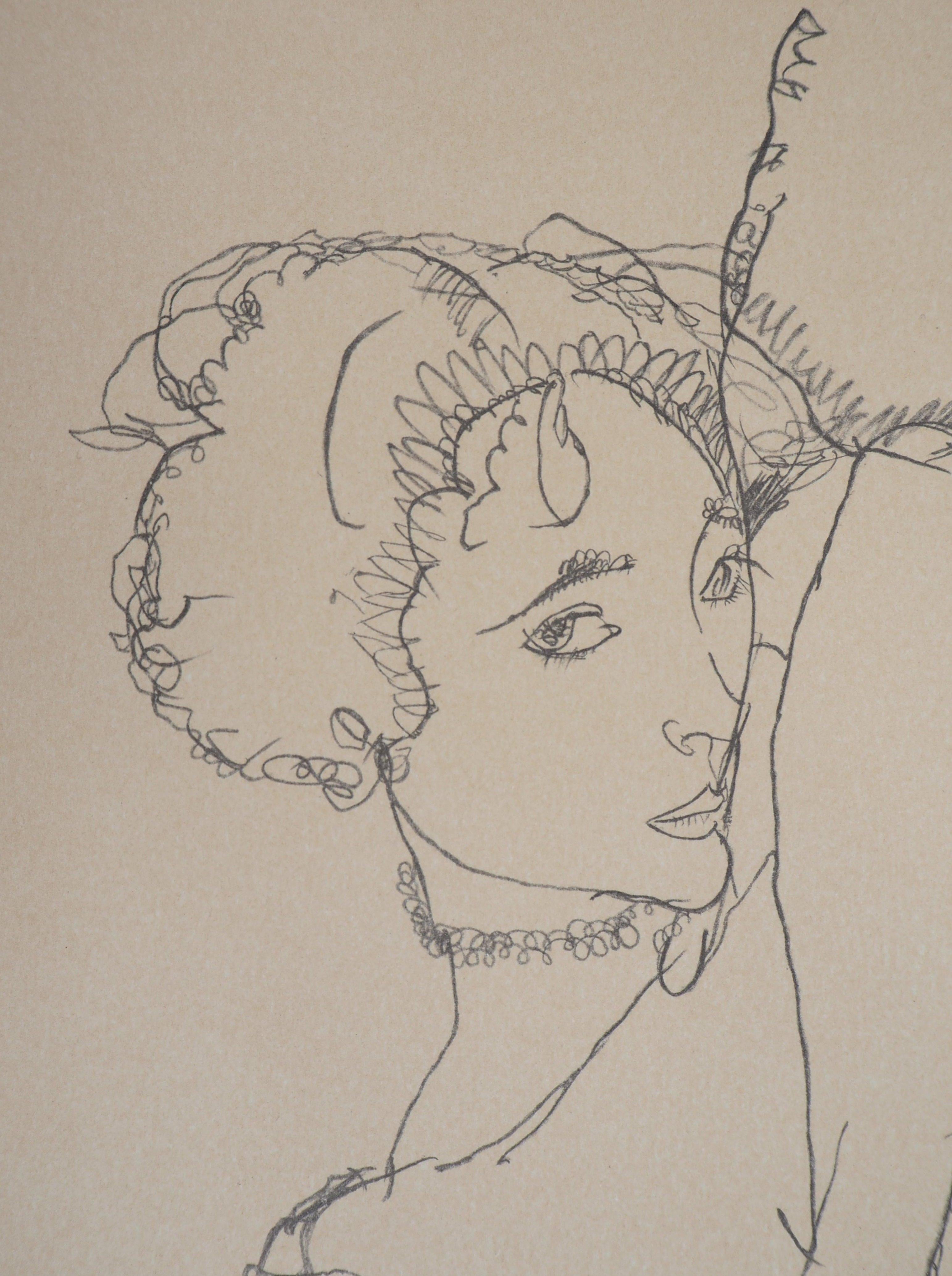 Egon SCHIELE (après)
Nu allongé, jambe gauche levée

Lithographie sur pierre d'après un dessin au fusain de 1914
Signature imprimée dans la plaque 
Sur vélin 50 x 64 cm (c. 19.7 x  25 pouces)

RÉFÉRENCES : Le dessin original est référencé dans le