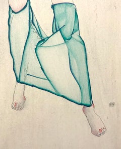 Standing Female Nude from the Waist Down - 2000s - Lithograph - Modern Art
