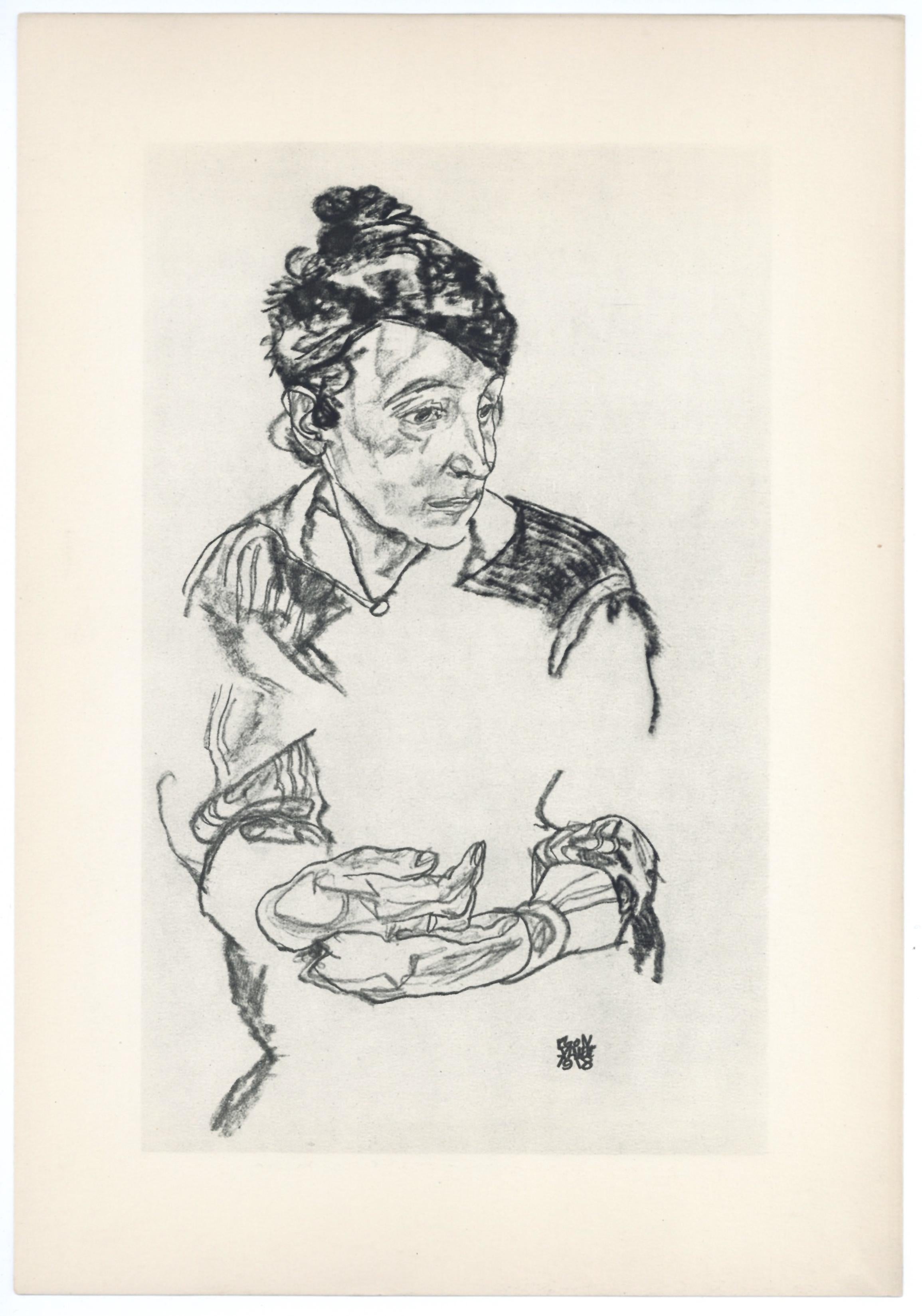 "The Artist's Mother" - Print by (after) Egon Schiele