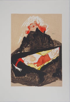 The Lady with Red Hair - Lithograph