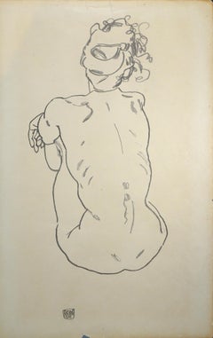 Weiblicher Rückenakt - 1920s - (After) Egon Schiele - Print - Modern