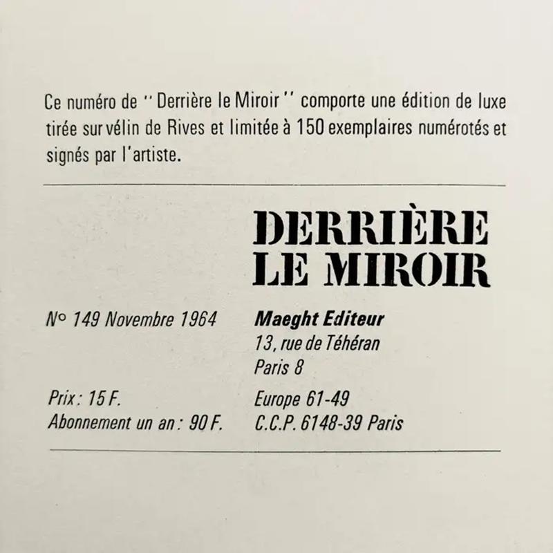 Ellsworth Kelly - Geometria astratta IX, 1964 Litografia da DLM - Print Contemporaneo di (after) Ellsworth Kelly
