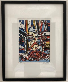 After Fernand Léger, "Les constructeurs", Lithograph