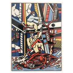 After Fernand Léger, "Les constructeurs", Lithograph