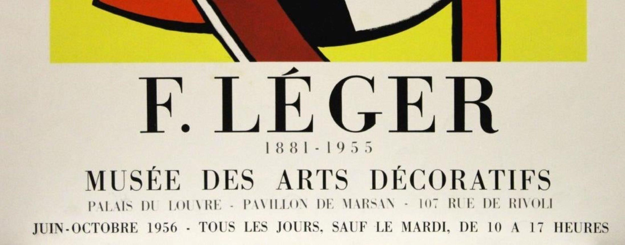 1881-1955, Musée des Arts Décoraties, Event Poster - Print by (after) Fernand Léger