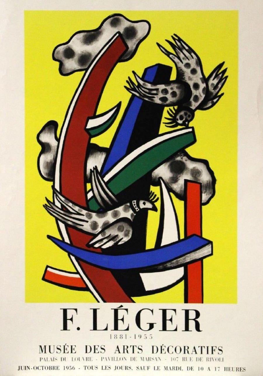 (after) Fernand Léger Abstract Print - 1881-1955, Musée des Arts Décoraties, Event Poster