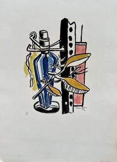 Komposition a la bouteille bleue