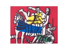 Fernand Leger-Le Cirque-19.75" x 25.5"-Poster-1986-Modernism-Multicolor-Dance