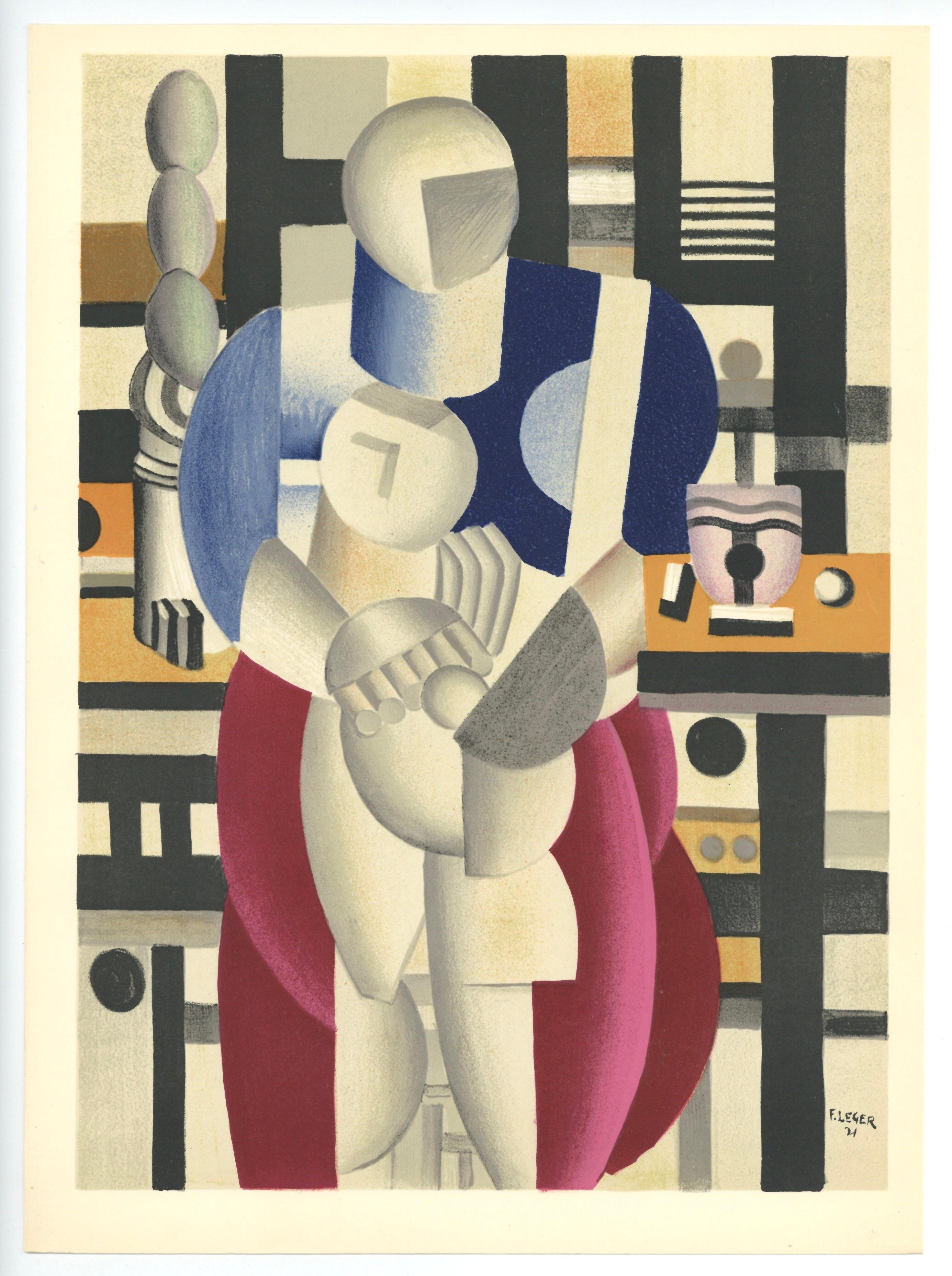 "La femme et l'enfant" lithograph - Print by (after) Fernand Léger